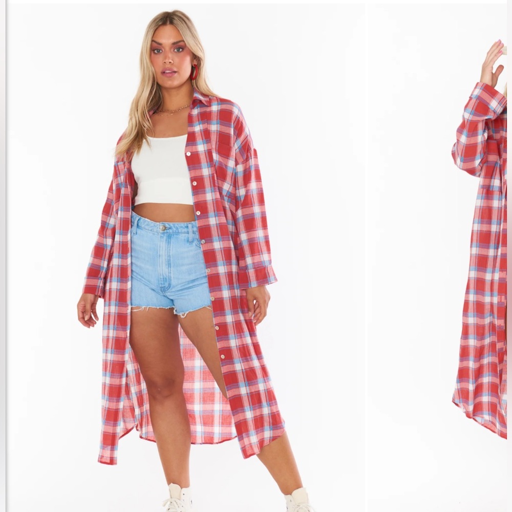 Show Me Your MuMu Leo Button Down Tunic